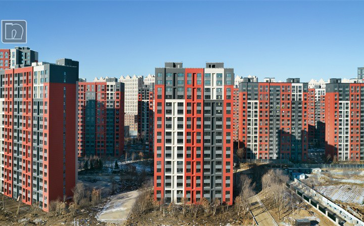 外墻質(zhì)感仿石漆（陶彩石）效果圖片案例【長春兆元京譽府】